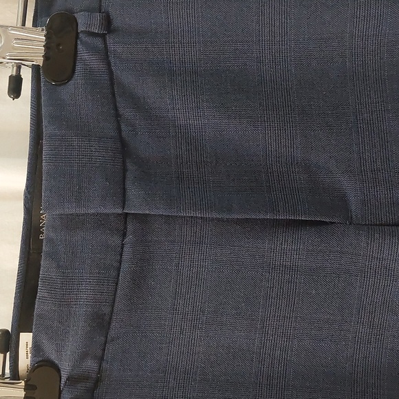 Banana Republic Ryan Trouser,  blue window pane. Size 4 - Picture 6 of 7